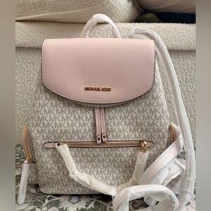 Michael Kors Blush and Cream Backpack